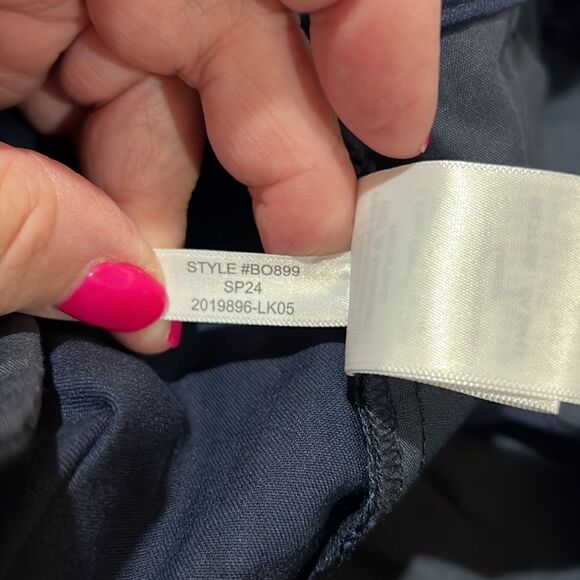 J. Crew Factory Kallie straight-leg pant Navy Blue size 2 NWOT - Picture 8 of 10